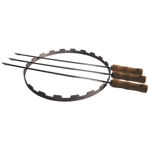 Ensemble à brochettes en acier Oyat Asado - 38 cm