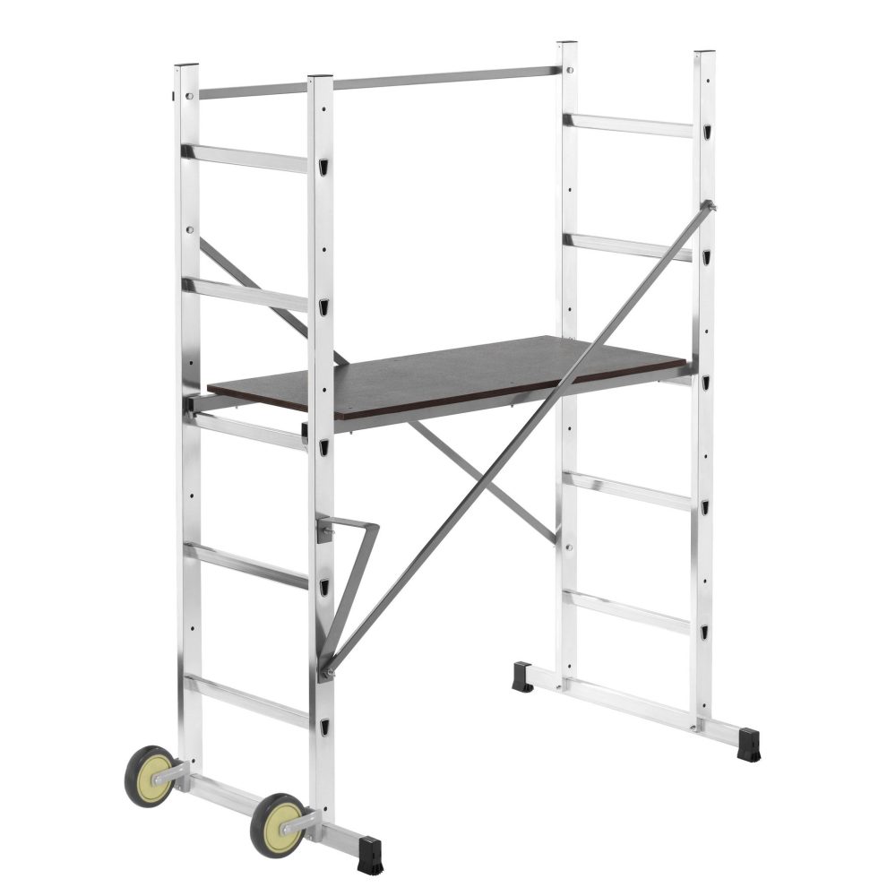 HAILO Echafaudage roulant d'escalier 3m en aluminium HOBBYSTEP H3