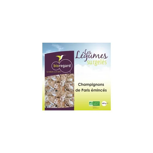 Champignons de Paris émincés surgelés Bioreg en sachet - 600 g