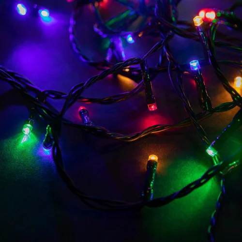 Guirlande lumineuse LED à lumière animée multicolore sur secteur - 7,40 m