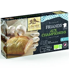 Friands aux champignons surgelés bio La Borie - 200 g