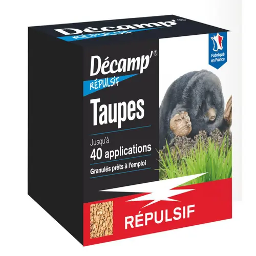 Répulsif en granules pour taupes