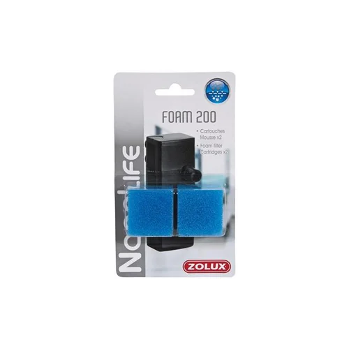 Recharges mousse filtre Flow 200, lot de 2 - ZOLUX - modèle Foam 200