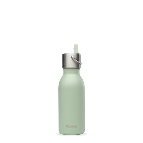 Bouteille isotherme Kids Matt en inox coloris vert Qwetch - 350 ml