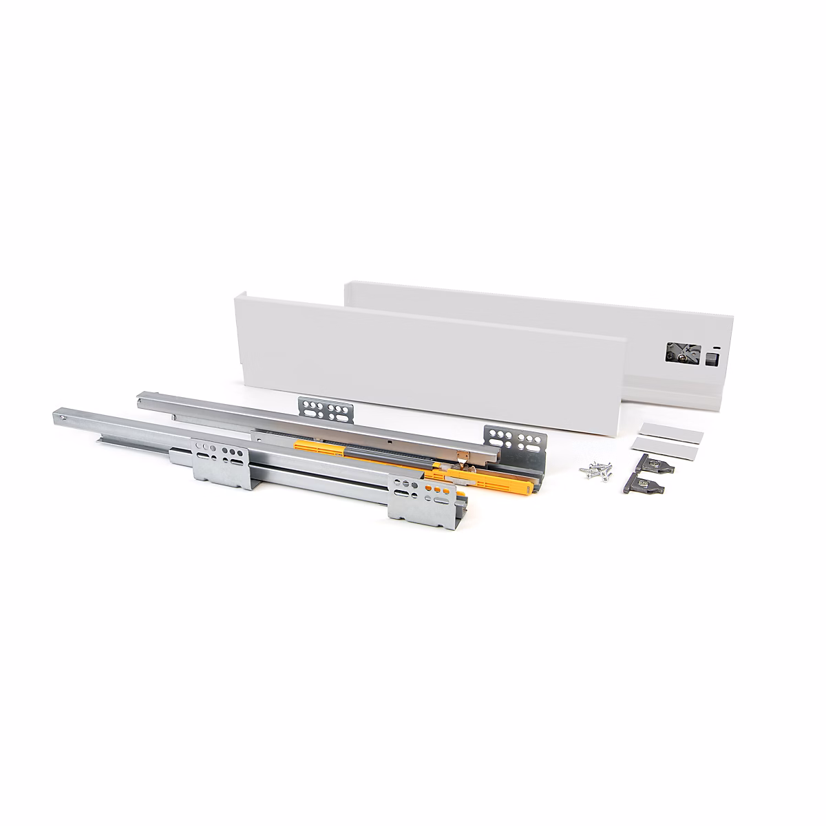 Emuca Tiroir extérieur Concept 30kg hauteur 138mm | profondeur 300mm – Acier – Peint en blanc