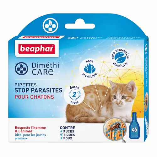 Pipettes pour chatons DiméthiCARE 6 x 0,75 ml