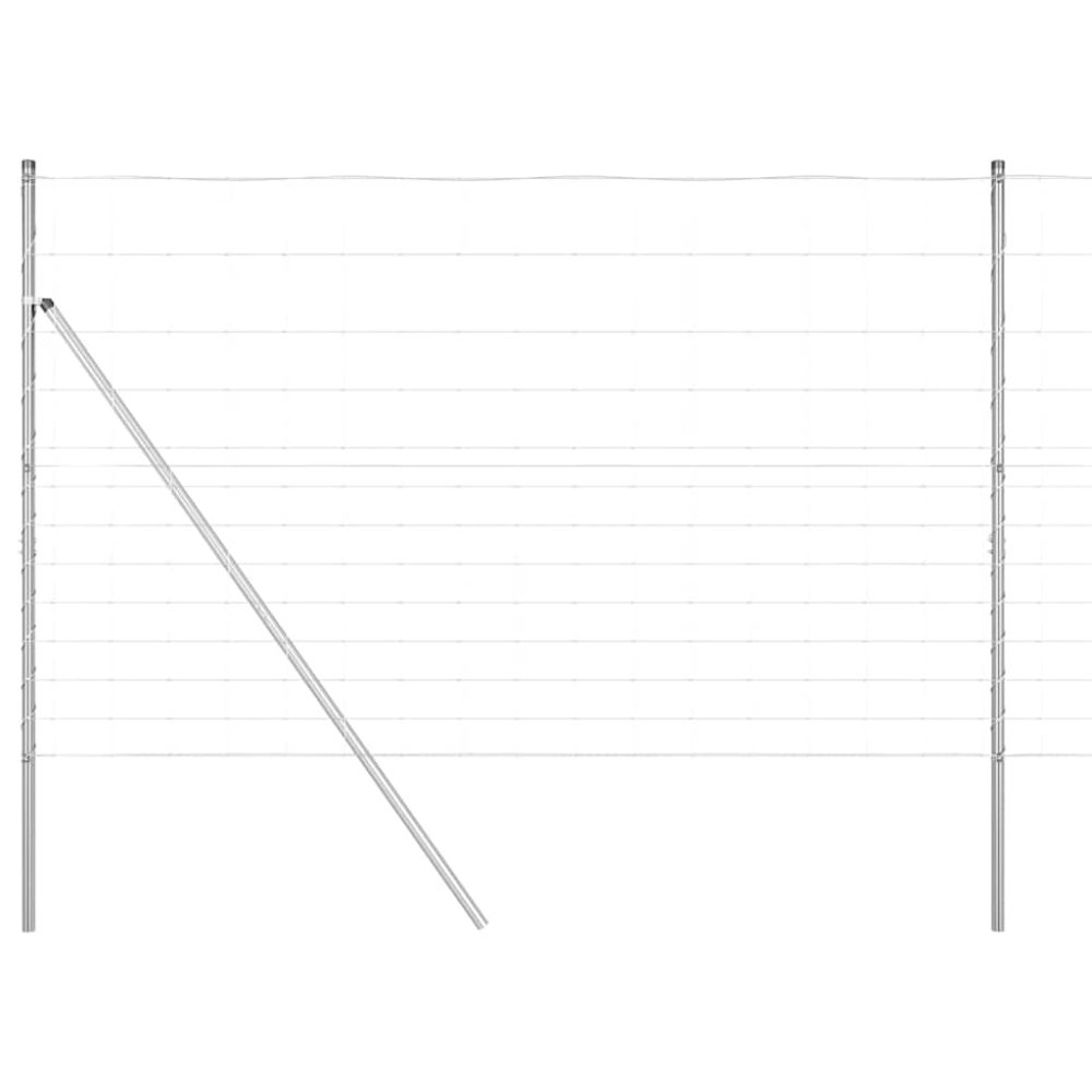 vidaXL Clôture en fil soudé pour sol 25 x 1,5 m Acier galvanisé Maille – Aménagement du jardin