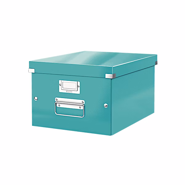 Boîte de rangement en carton Taille Moyenne A4+ – Menthe