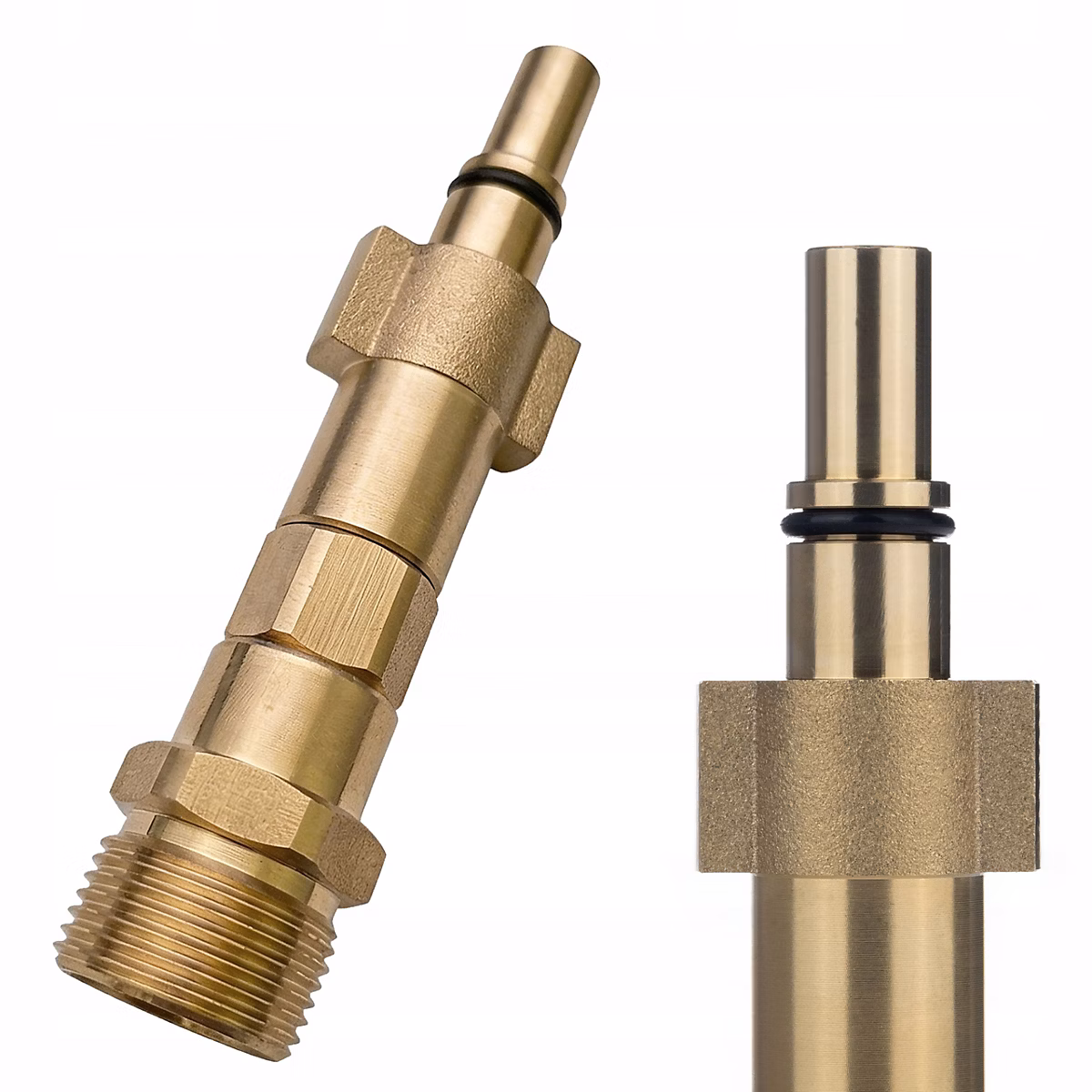 Adaptateur M22 Filetage Externe à Baïonnette – Laiton, Oring Prévu, Pression 160 Bar