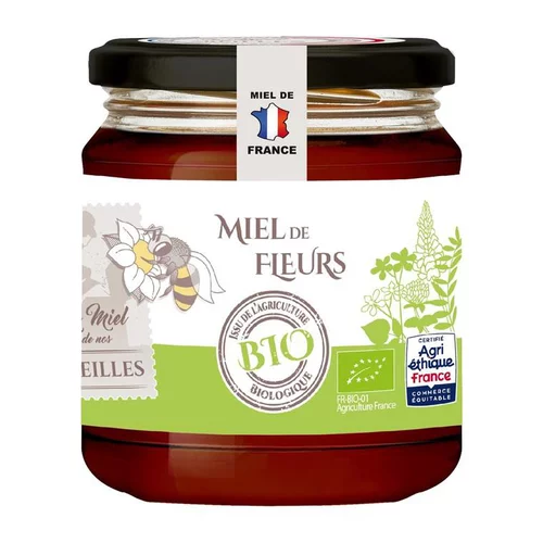 Miel de Fleurs pot en verre 375g