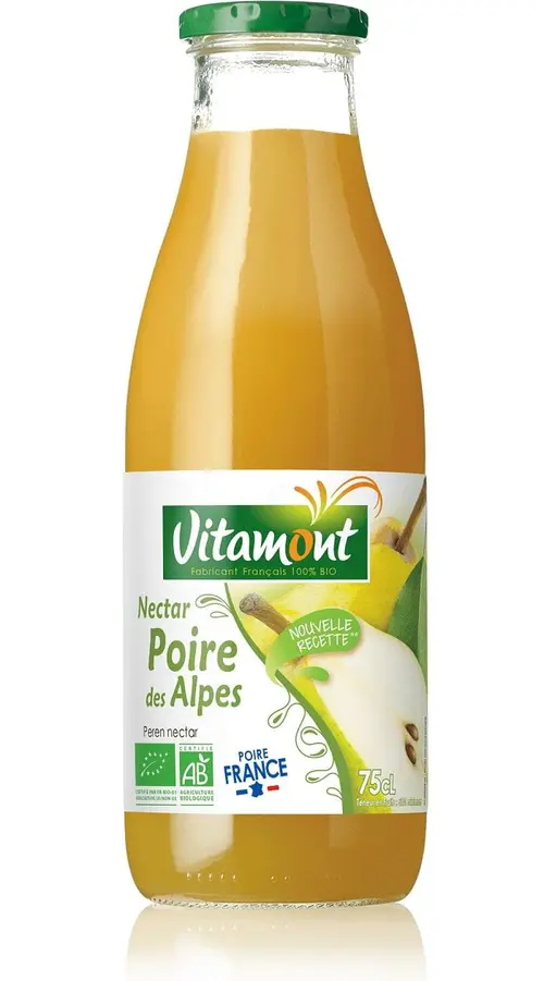 Nectar poire de France bio Vitamont – 75 cl