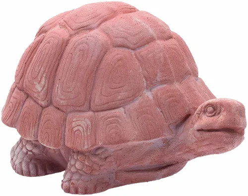 Tortue en terre cuite rouge Anticomestiere Tartaruga - 21 x 14 x 17 cm