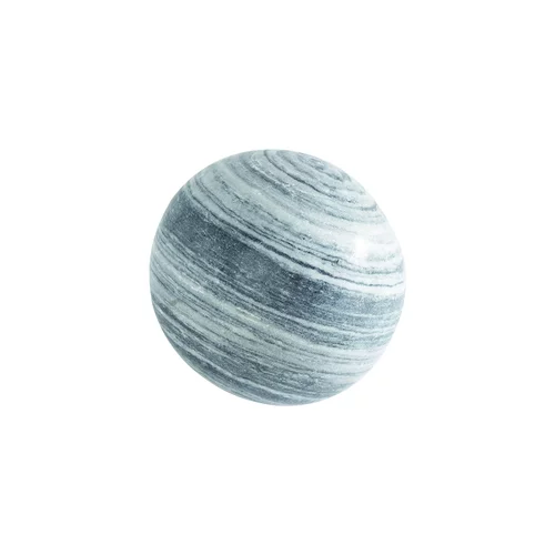 Sphère décorative en marbre blanc noir Penez Herman - 30 cm