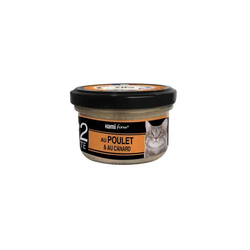 Boîte Chat Hamiform 80g, poulet, fromage et riz