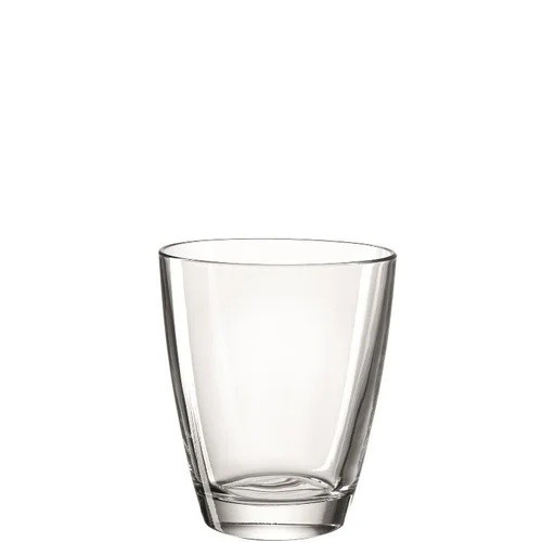 Vase ovale en verre transparent Fiori grande - H 17 cm