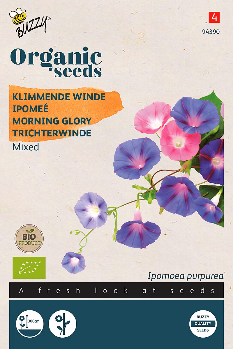 Buzzy Organic Ipomeé Variée- bio Semences – Ca. 1 gr