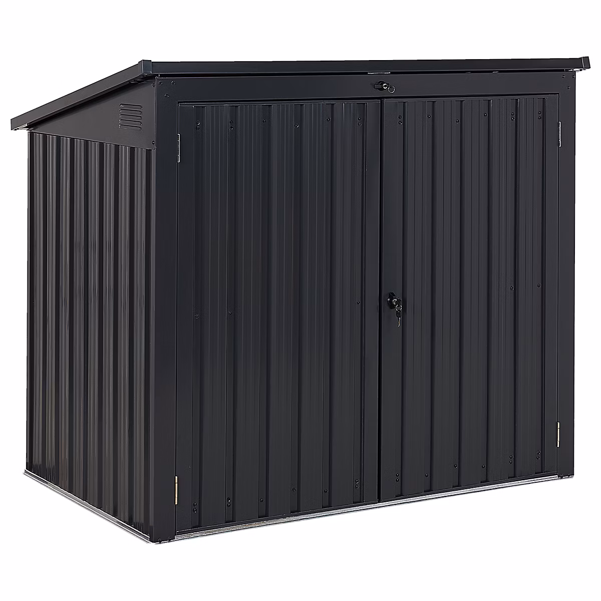 Abri de jardin MOENA 158 cm 96 cm Gris graphite | Abri de jardin