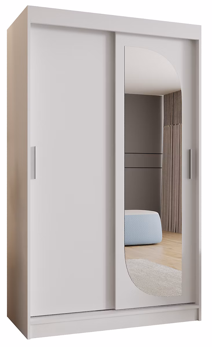 Armoire LUCY à portes coulissantes H. 200 x L. 120 x P. 62 – 2 portes