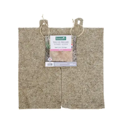 Carré de paillage en chanvre botanic® - 40 x 40 cm