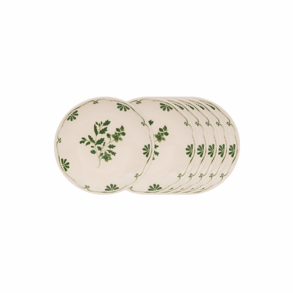 Vaisselle – Assiette cocktail Appoline verte 15 cm (lot de 6)
