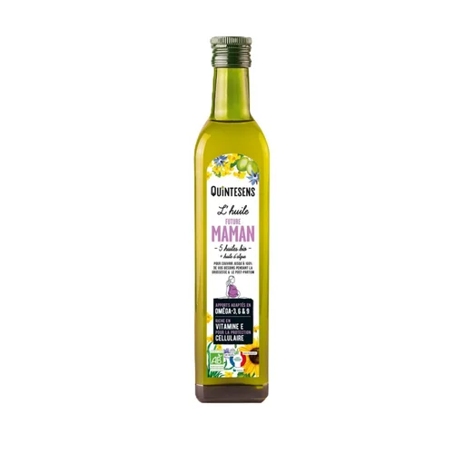 Bouteille d'huile future maman bio Quintesens - 500 ml
