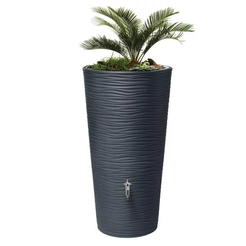 Réservoir d’eau gris graphite avec bac à plante Graf Natura – 210 L