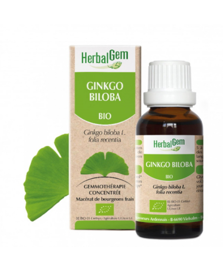 Herbalgem Gemmobase - Ginkgo Biloba Flacon compte gouttes - 30 ml