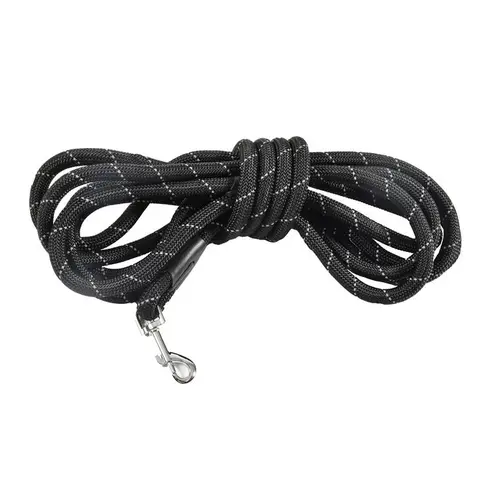 Laisse ronde coloris noir Bobby - 3 m