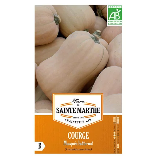 Graines de courge musquée butternut bio Ferme de Sainte Marthe - graines à semer