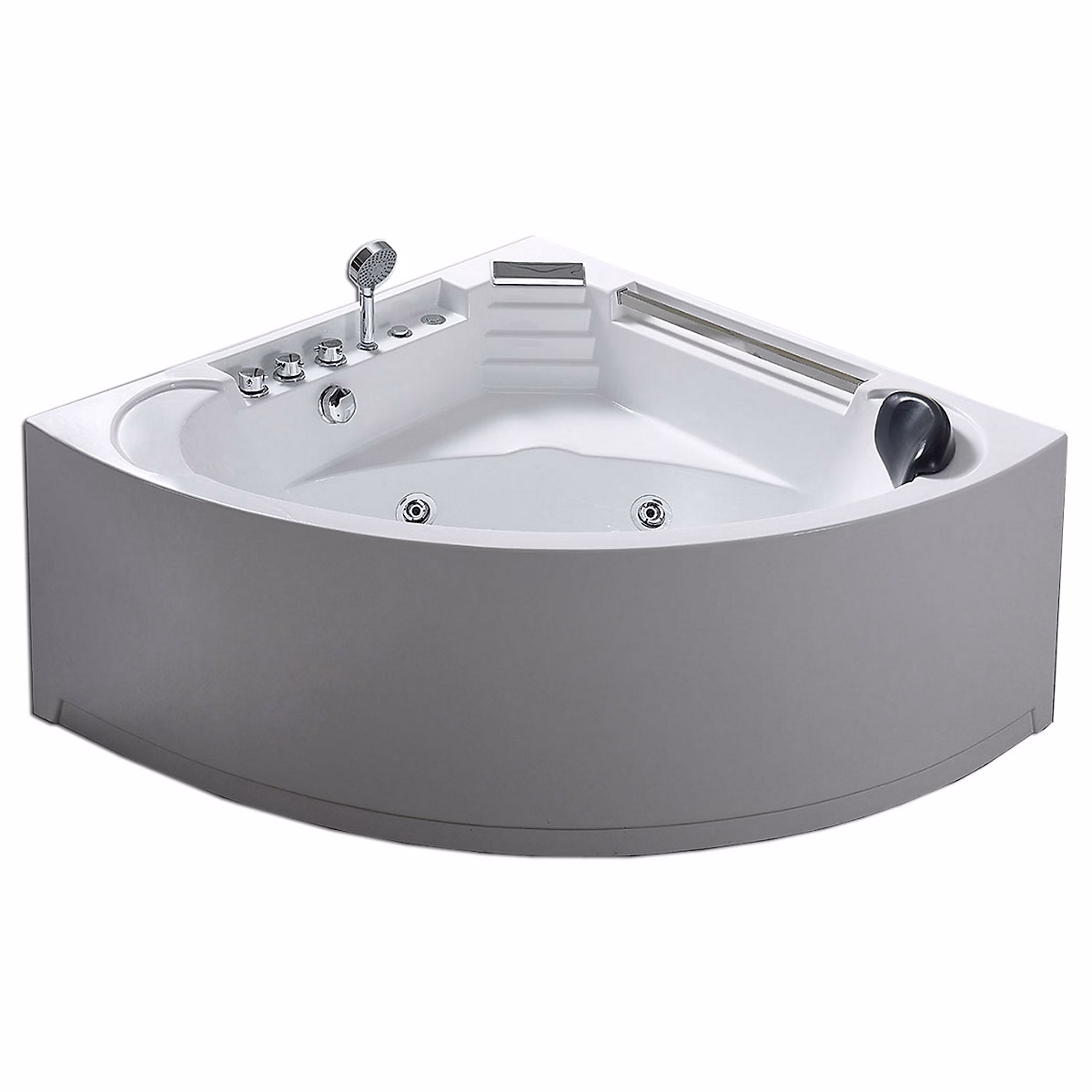 Bain à remous blanc pour 1 personne 135 × 135 cm 6 jets Sage