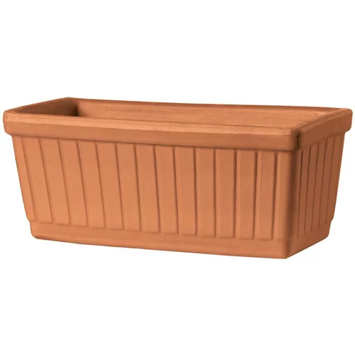 Balconnière en terre cuite rouge Deroma Vénézia Cotto - 53 x 20 x 19 cm