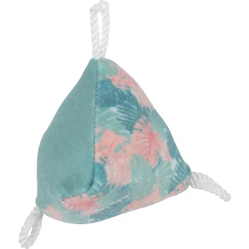 Jouet pour chat coloris bleu feuille Zolux pyramide Ethi'cat - 6,5 x 4,2 x 6,4 cm