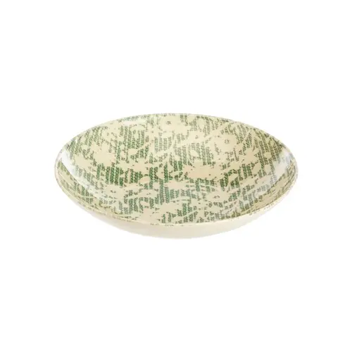 Assiette calotte en grès vert Léa - Ø 22 cm