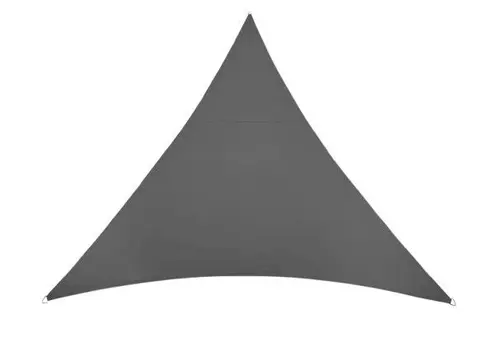 Voile d'ombrage triangulaire Rivage coloris gris - 3,6 x 3,6 m