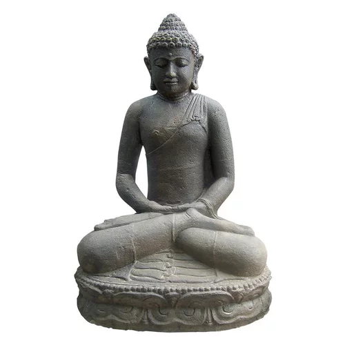 Statue de jardin Bouddha assis H 20 cm