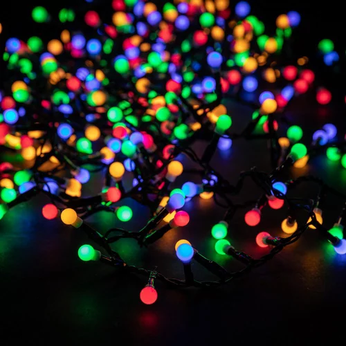 Guirlande lumineuse LED à lumière animée multicolore sur secteur - 9 m