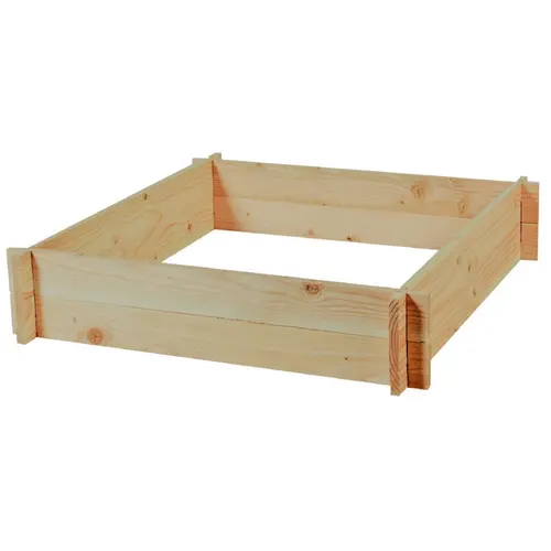 Potager carré en bois de sapin PEFC - 90 x 90 x 16 cm