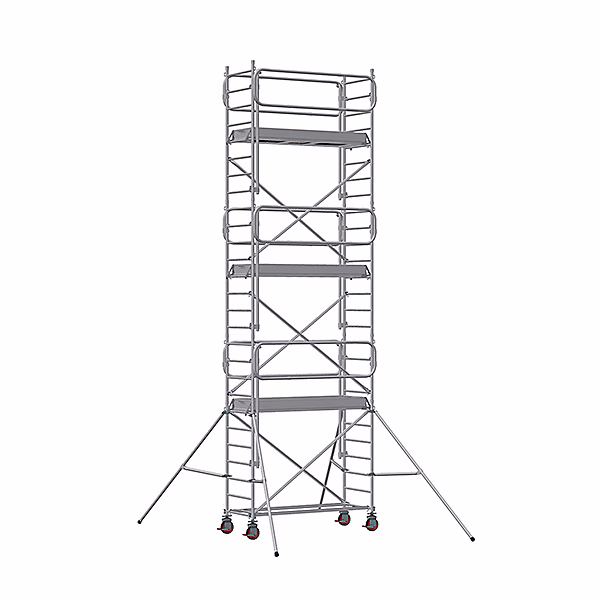 Echafaudage roulant alu | montage facile – hauteur de travail max 7.90m – 7125062