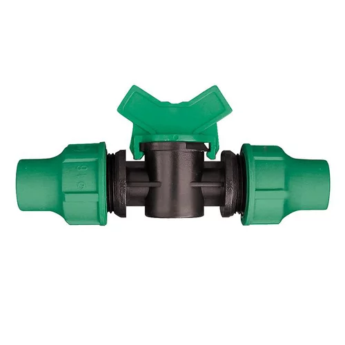 Vanne d'arrêt d'eau avec bague de serrage D 16 mm