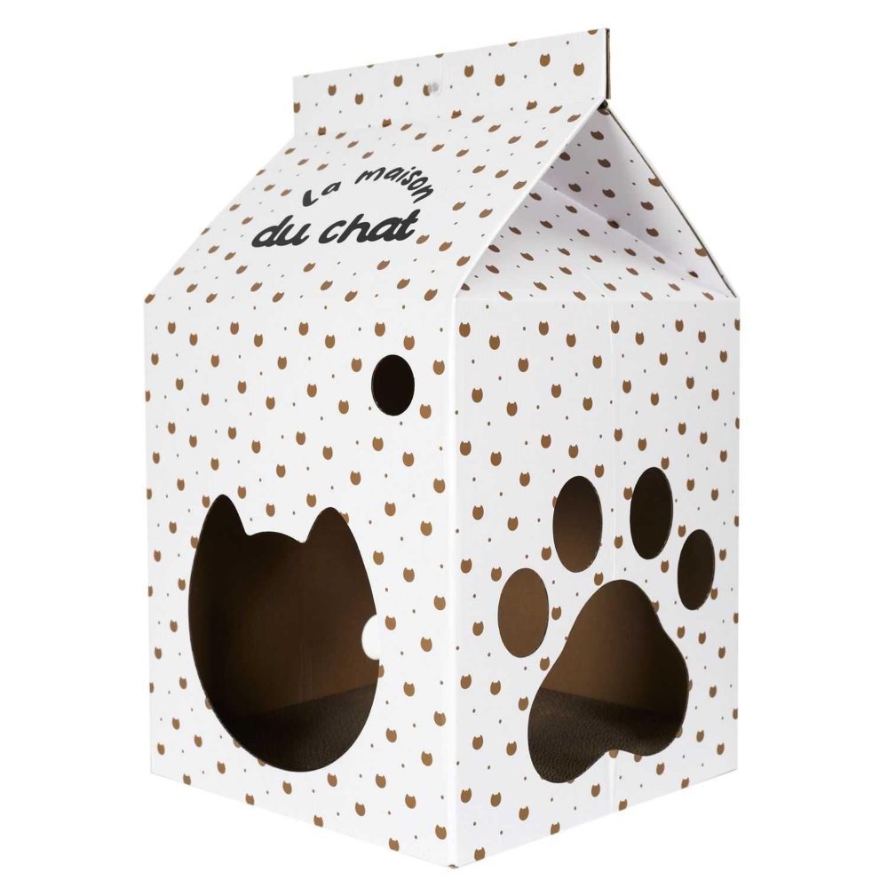 The concept Factory Griffoir pour chat la maison du chat blanc