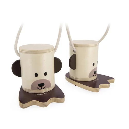 Petites echasses marron Janod - 15 cm