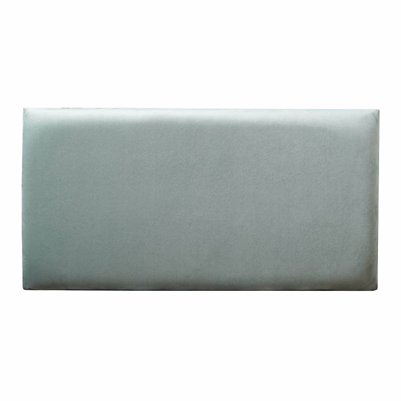Coussin mural velours vert pastel – 60 × 30