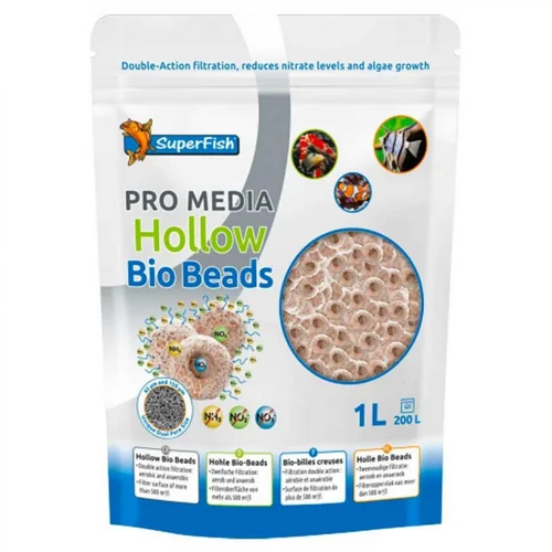 Support bactérien SUPERFISH Pro Media Bio Bead 3D - 1L
