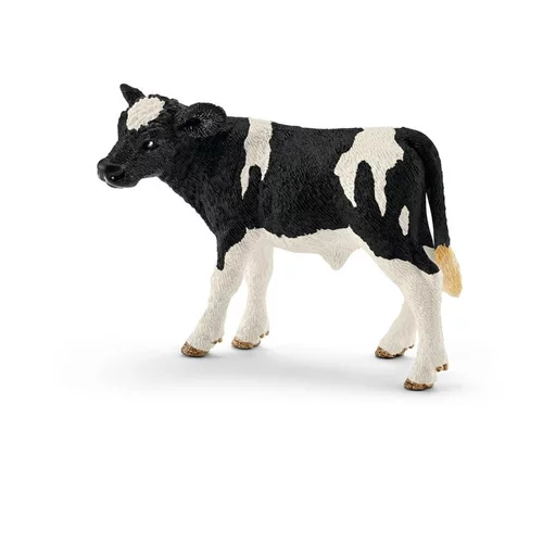Figurine Veau Holstein Série Animaux de la ferme 7,5x3,8x5 cm