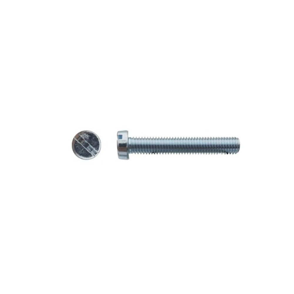 200 Vis Métaux Tête Cylindrique Fendue 6 × 40 mm – DIN 84, Zingué blanc, D, Work