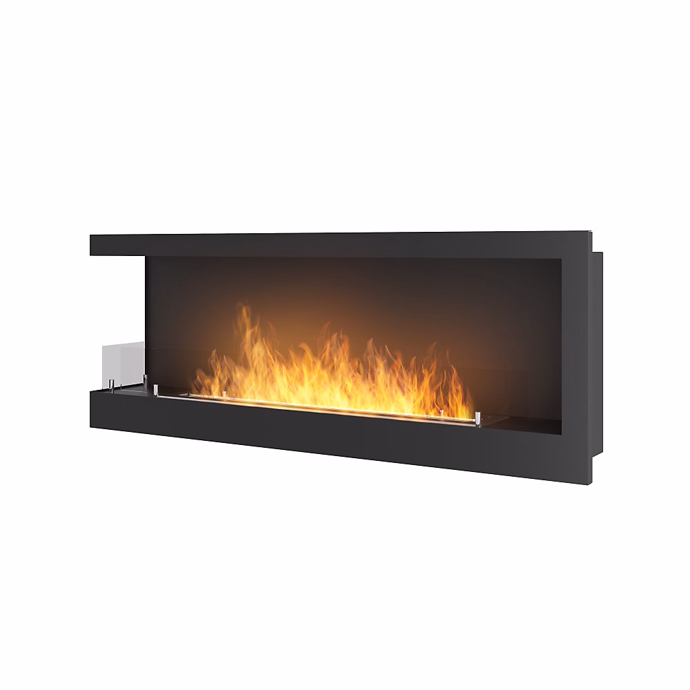 Chauffage d'appoint – Cheminée Au Bioéthanol Encastrable Corner 1200 Left Simplefire Avec Verre