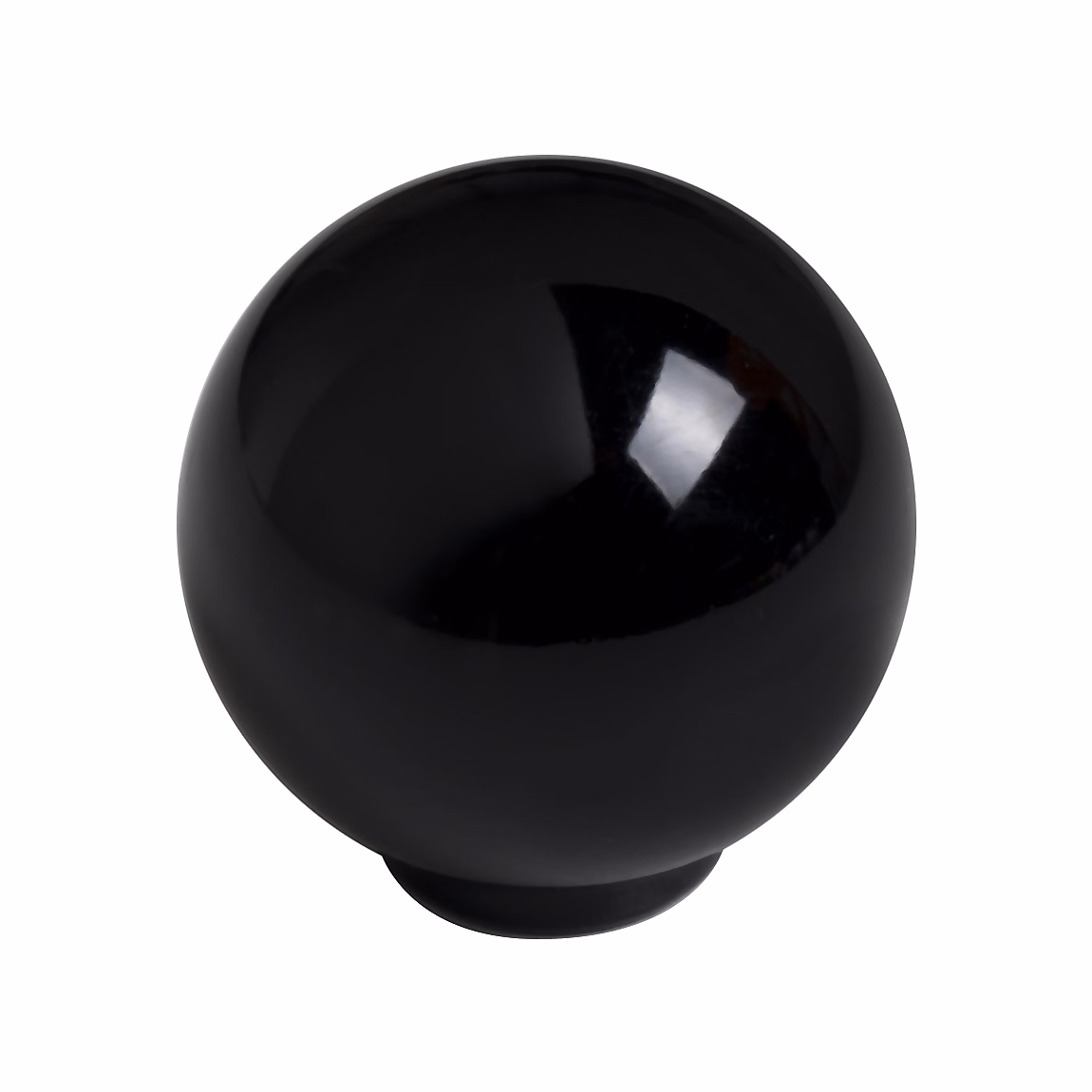 bouton de meuble boule abs diamètre 29 mm noir brillant piéces – lot de 50