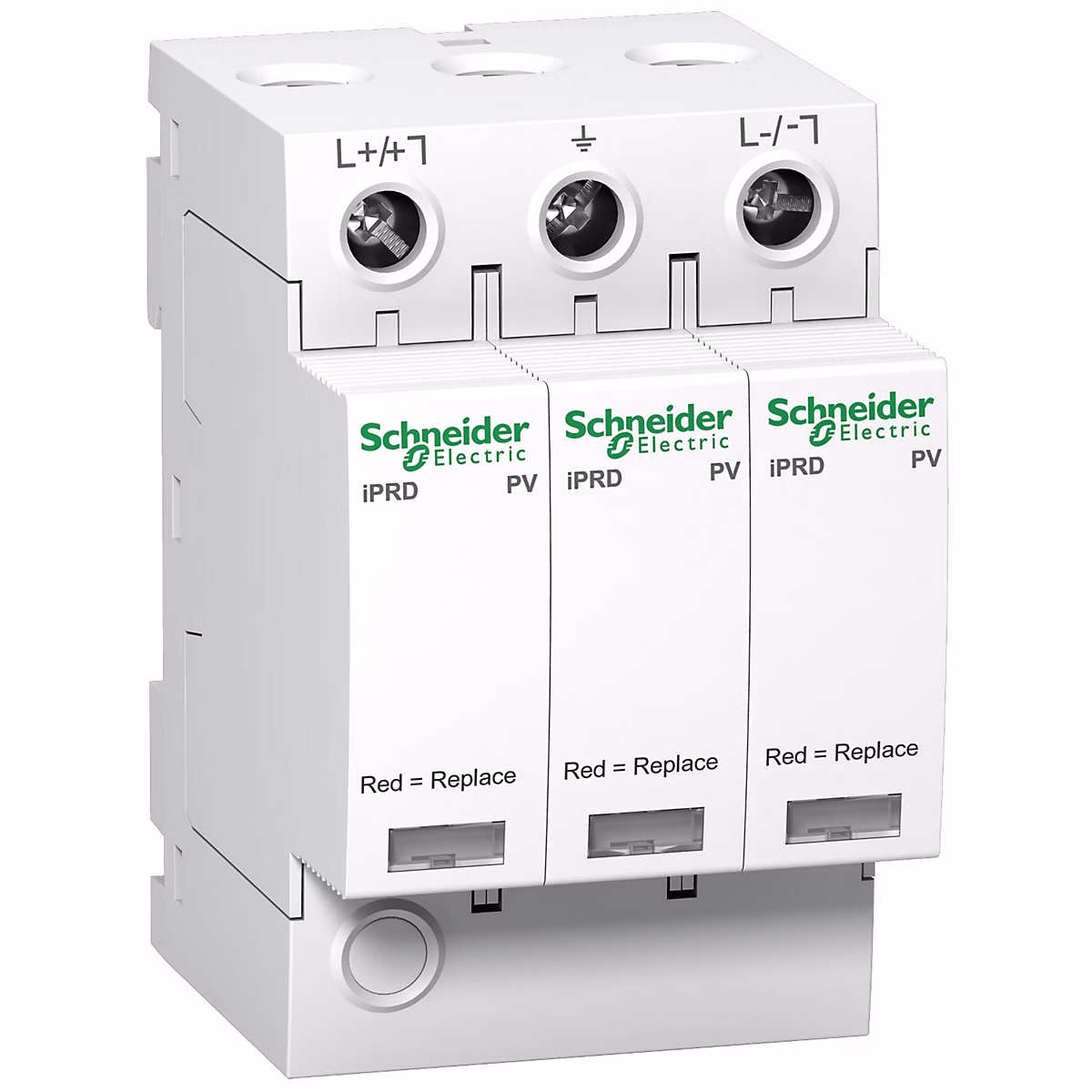 A9l40271 Schneider – Parafoudre Photovoltaïque 800v Bipolaire De Type 2 Iprd | dc40r | 40ka | Report De Signalisation