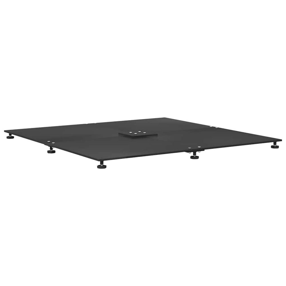 vidaXL Pied de parasol 52 kg Noir Acier Carré Réglable – 52 kg 4 cm