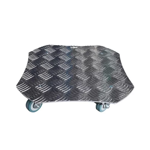 Support à roulettes en aluminium carré 34 cm